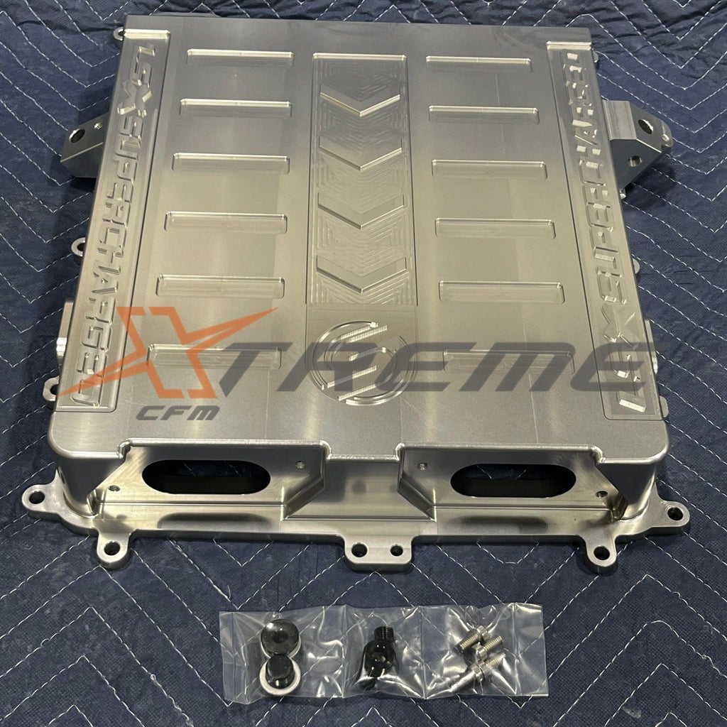 LSX Supercharger Intercooler Lid-XtremeCFM-Clear Anodized-XCFM-10148