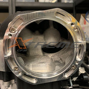Nick Williams / Whipple Adjustable Throttle Body Adapter Flange Mounted on a Whipple Supercharger.
