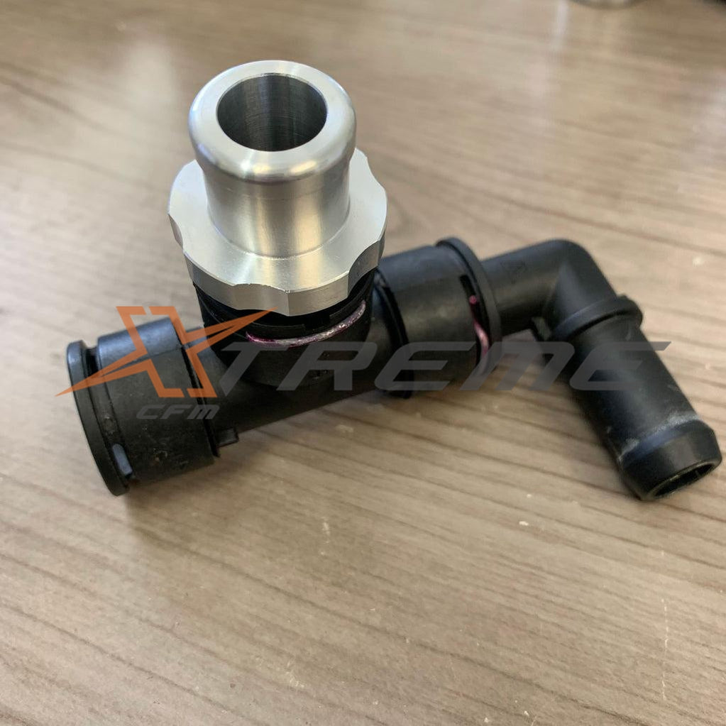 Synergy's OEM Supercharger Coolant Filling Tool Installed Example.
