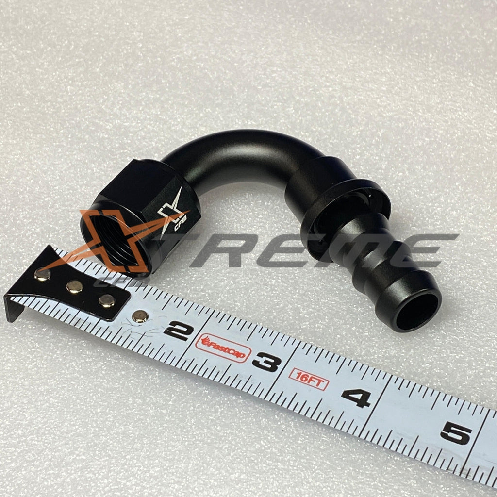 -10 AN / Push Lock Hose End-XtremeCFM-120 Degree -10AN / Push Lock Hose End-XCFM-10032