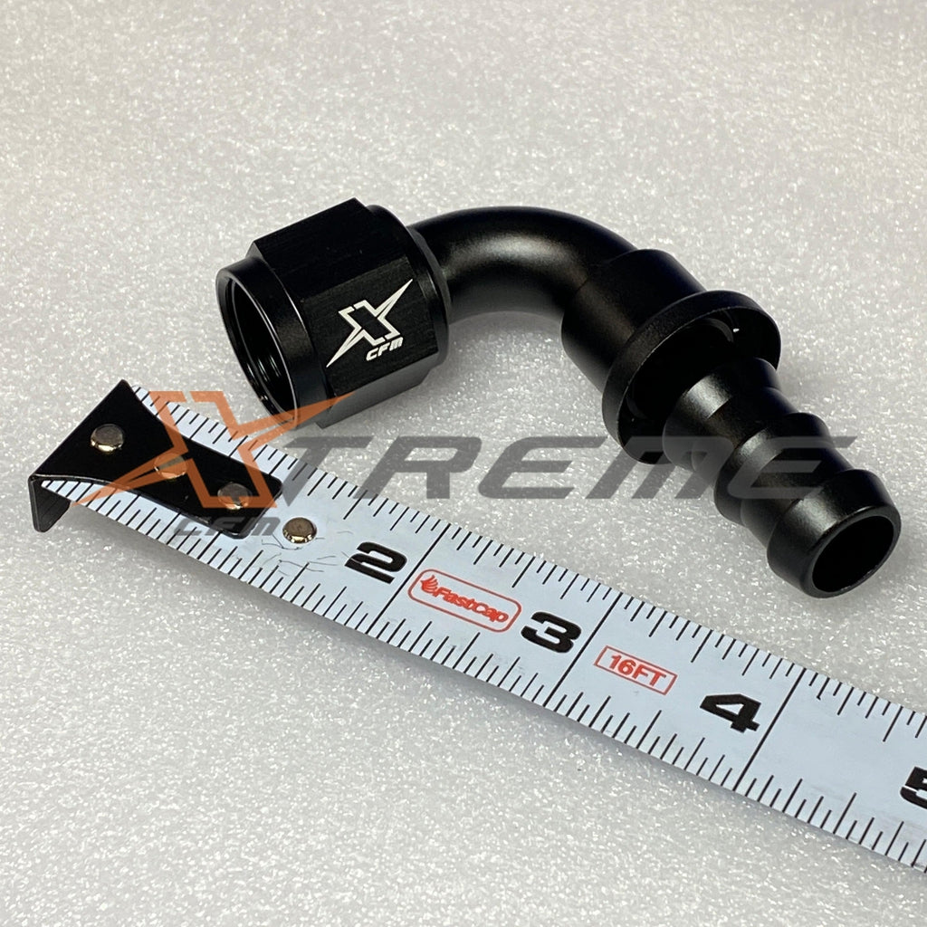 -10 AN / Push Lock Hose End-XtremeCFM-90 Degree -10AN / Push Lock Hose End-XCFM-10035