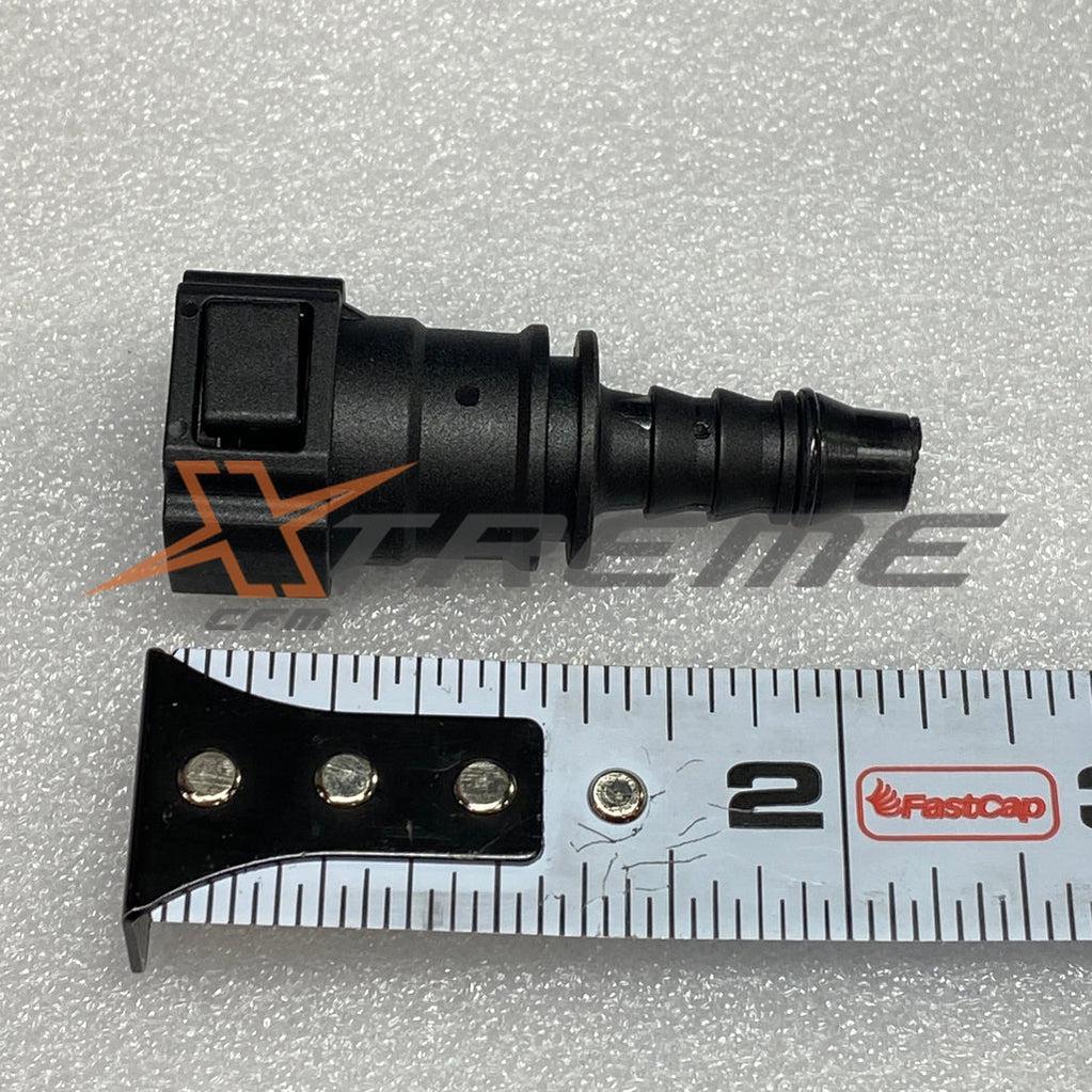 10mm (9.89mm) Bundy Fitting Quick Connect to 3/8" Barb-XtremeCFM-0 Degree 9.89mm QC / 3/8" Barb-XCFM-10187