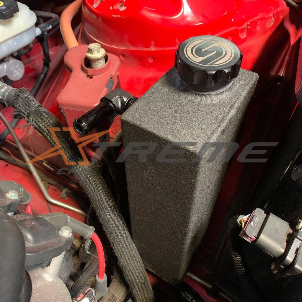 Installed View of the Synergy 5th Generation Camaro ZL1 Engine Bay Expansion/Water Tank.