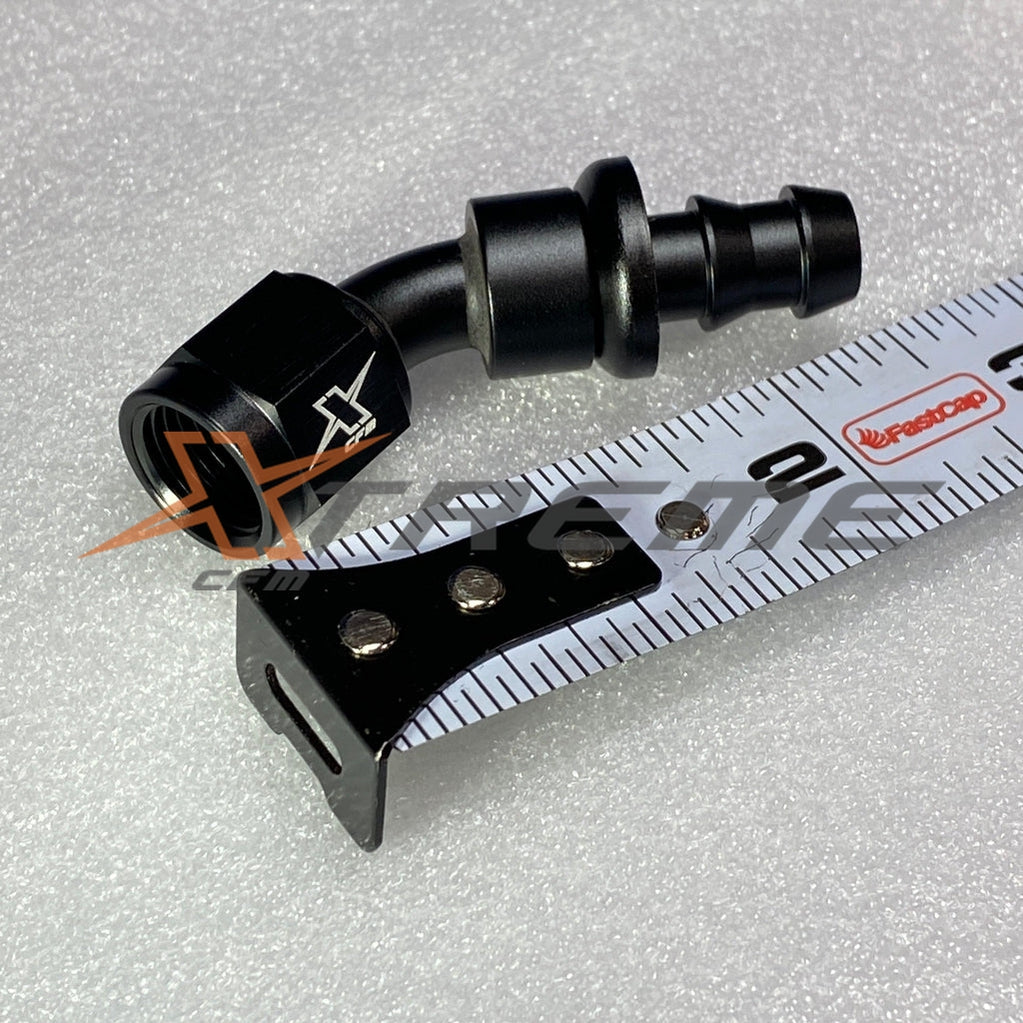 -6 AN / Push Lock Hose End-XtremeCFM-45 Degree -6AN / Push Lock Hose End-XCFM-10056