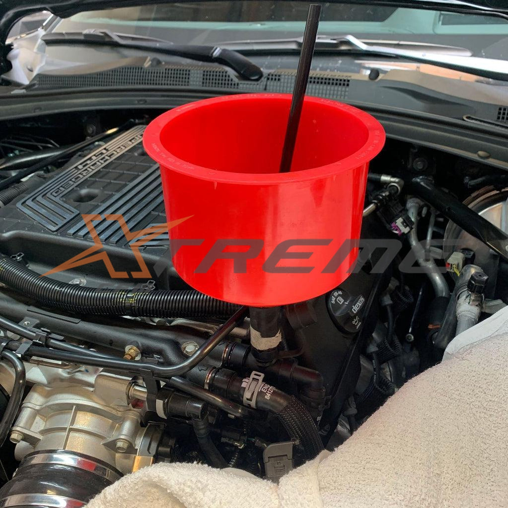 Synergy's 6th Generation Camaro ZL1 Fender Expansion/Water Tank Funnel.
