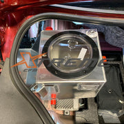 Synergy's 6th Generation Camaro Trunk Water Tank In Trunk Fill Lid View.