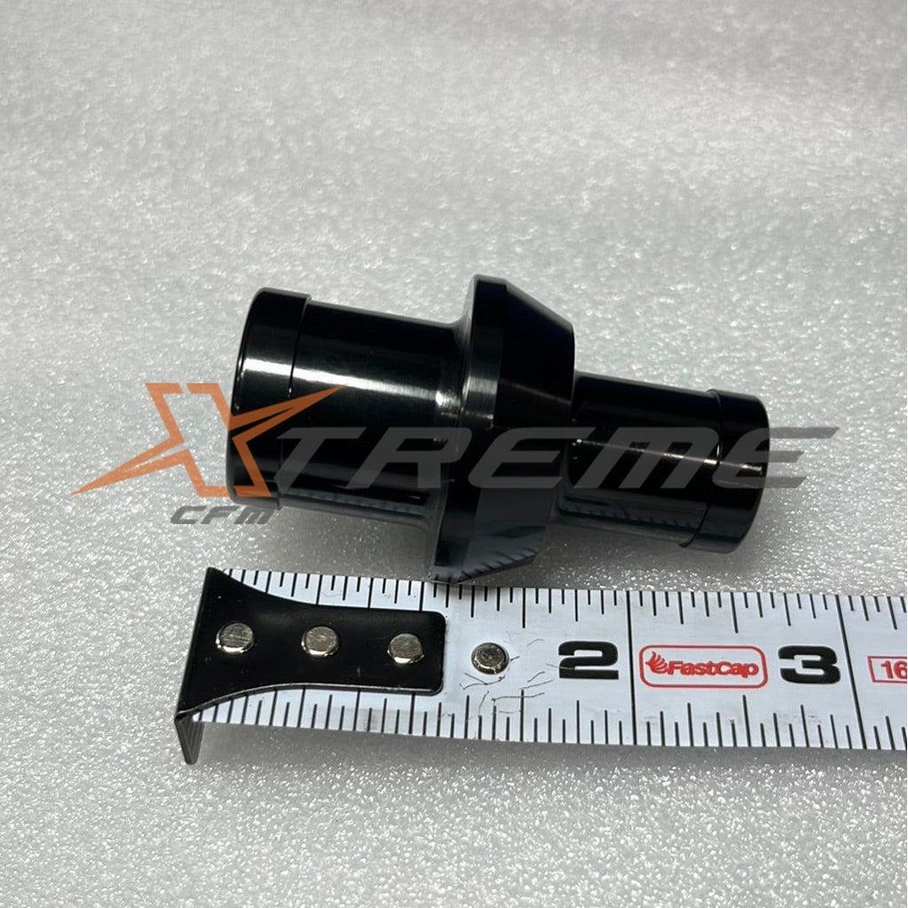 Billet Hose Menders Black Anodized-XtremeCFM-0.75" x 1.00" ID Hose Mender Reducer-XCFM-10002