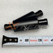 Billet Y-Block - Barbed Hose Ends-XtremeCFM-0.5" to Dual 0.5" Billet-Y Barbed Hose Ends-XCFM-10414