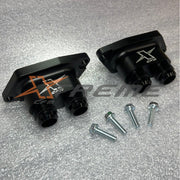 C6 Corvette ZR1 -12AN Water Inlets-XtremeCFM-Black Anodized-XCFM-10095