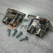 C6 Corvette ZR1 -12AN Water Inlets-XtremeCFM-Natural Billet-XCFM-10094