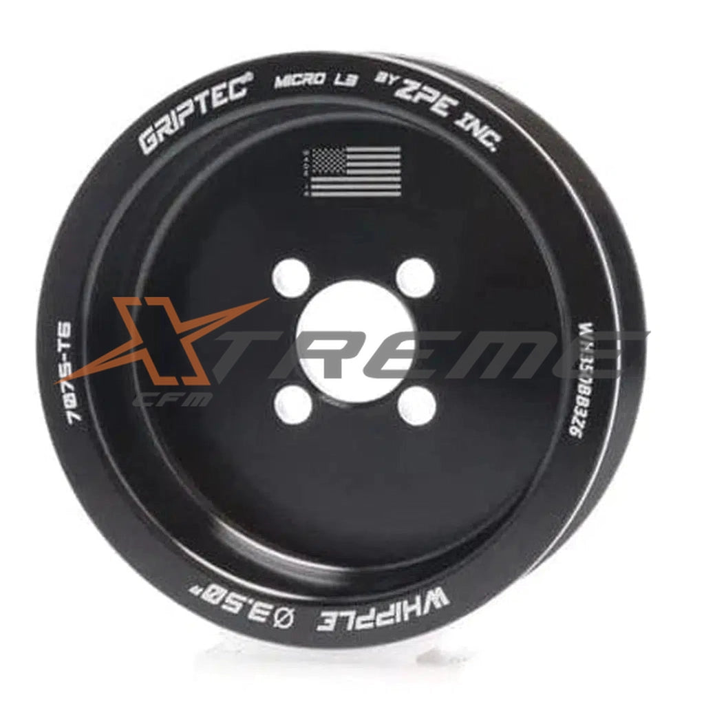 GripTec Whipple Blower Pulley-ZPE / GripTec-2.50" Whipple Pulley (Black)-ZPE-WH250BB3Z6