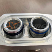 Synergy's C6 ZR1 Corvette Water Inlet Adapters in Synergy Water Inlets Top VIew.